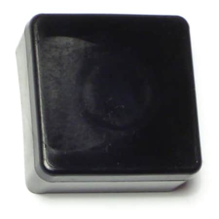 1 Black Plastic Outside Square End Caps 4PK